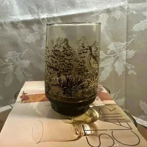 Vintage Set of 4  Smokey Sandy Piper Tumblers